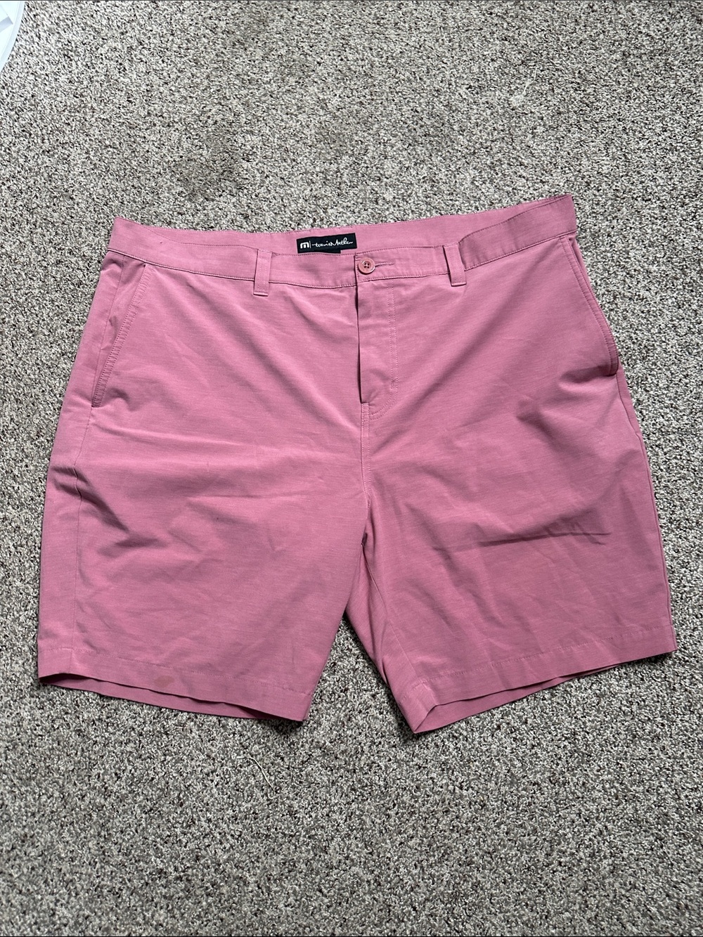 Travel Mathew Men's Pink Casual Chino Shorts size 40